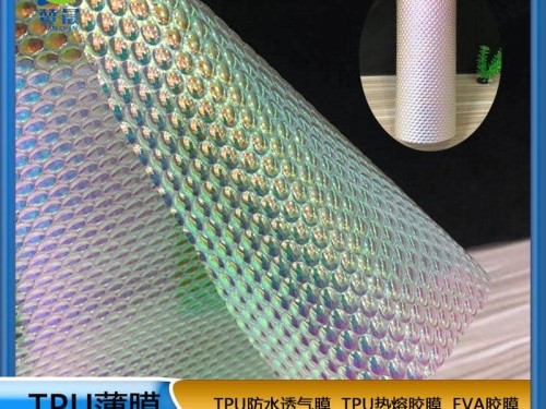 TPU镭射彩虹膜 纹路功能性薄膜蛇皮纹大棱型幻彩膜生产厂家价格直销
