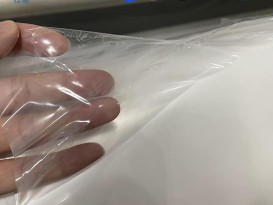 TPU热熔胶膜服装商标双面粘合高弹脂肪族氨酯离型膜厂家直供